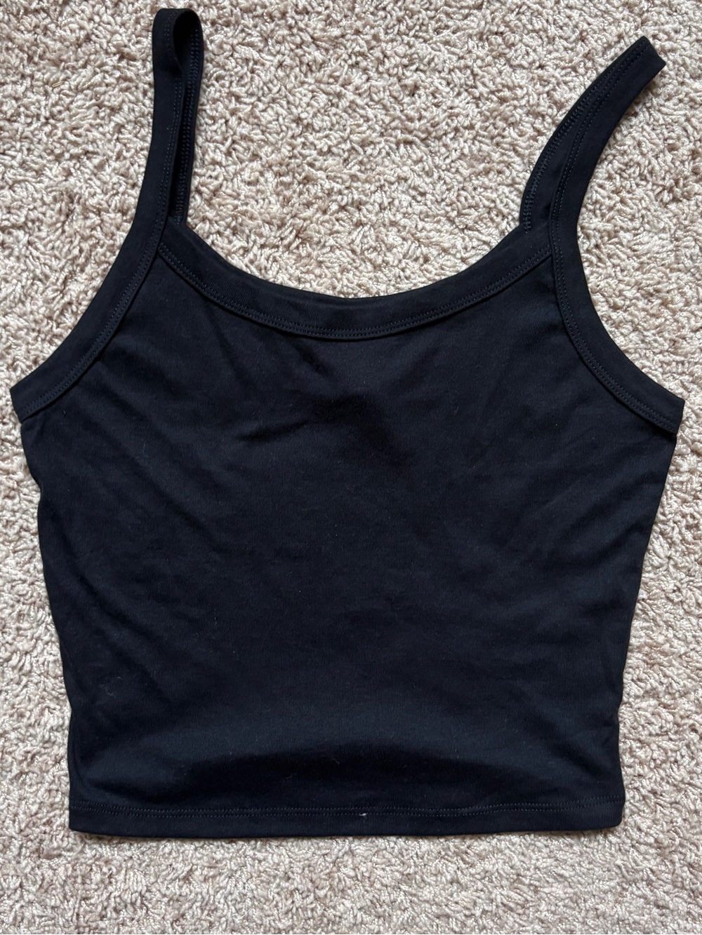 Bella + Canvas Women's Baby Rib Tank Top Black Large